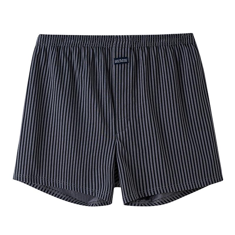 Men's High-Waist Aloe Cotton Boxer Briefs - Large Size Pajama Shorts
