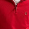 Polo Ralph Lauren Sweatshirt Logo Print Stand Collar Half Zip Long Sleeve Kids Tops Red 323952436-004