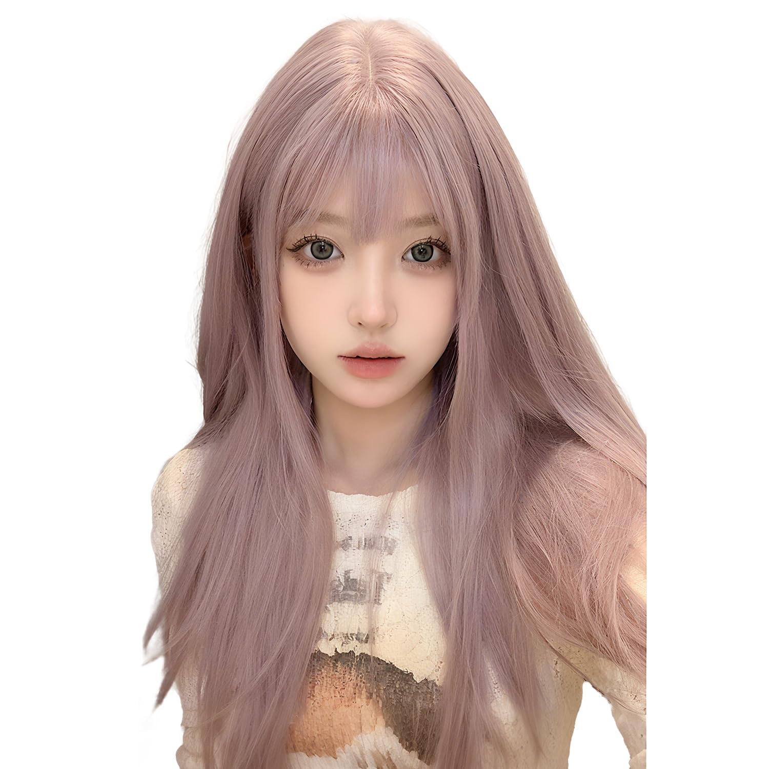 

Sofeiyan Long Straight Wig for Everyday Full Lolita Wig for Women with Small Popular Harajuku Includes Net and Comb Use, Wig, Cosplay, Natural-Looking