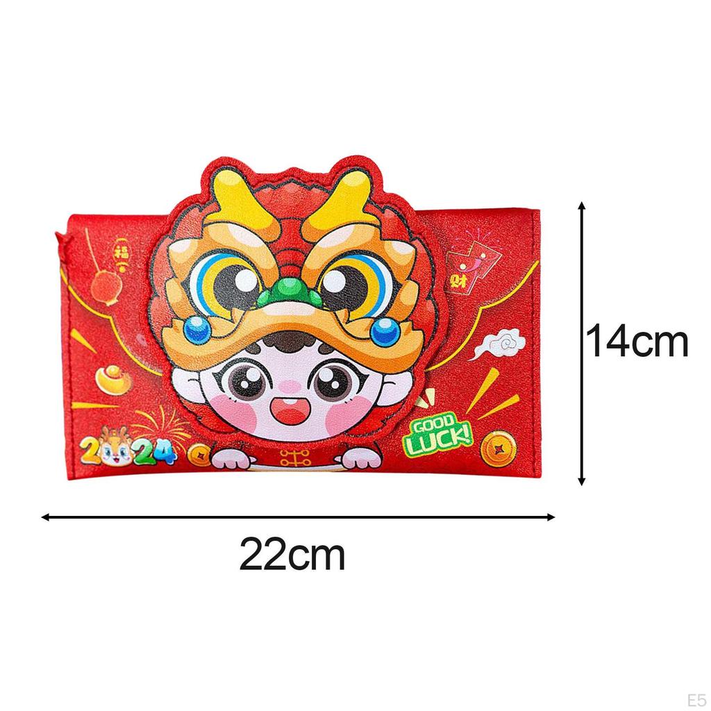 Chinese Lunar Year Red Envelopes Packets of The Dragon Hong, Lucky Money Hong for