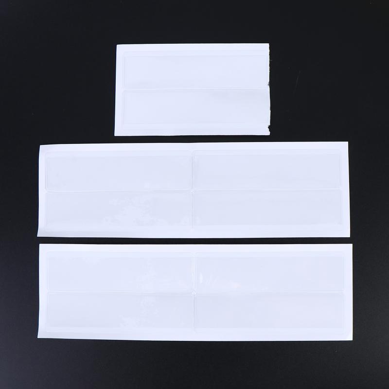 10Pcs Clear Self-Adhesive PVC Shelf Tag Pockets Removable Label Holders for Home Drawer Closet Organizing