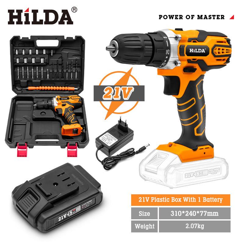 Hilda Rechargeable Lithium Multi-Function Impact Drill and Screwdriver