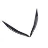 Glossy Piano Black Headlight Eyebrow Cover Trim For BMW 5 Series F10 2014-17
