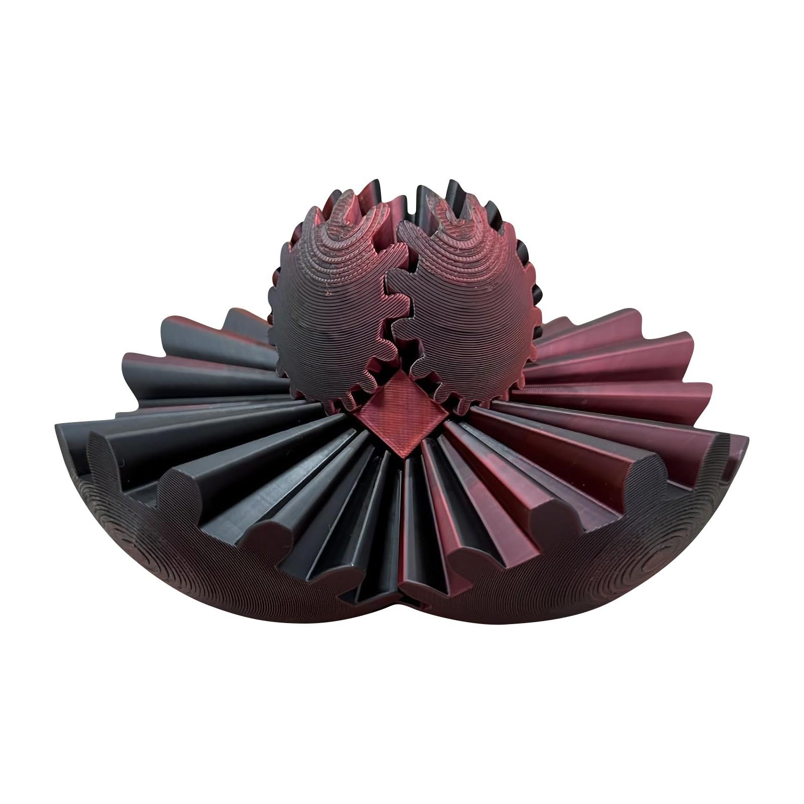 

3D-печатная игрушка-шестерня с мячом, вращающая мяч-шестерня, игрушка-непоседа, 3D-печатная игрушка для снятия стресса для работы или путешествий, мяч для занятий спортом для взрослых и детей в возрасте от 6 лет One Size