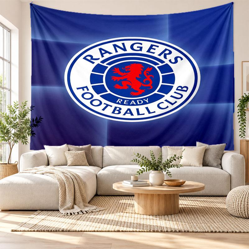 Rangers FC Wall Tapestry, Soft Fabric Wall Hanging, Decorative Backdrop For Bedroom Home Wall Art