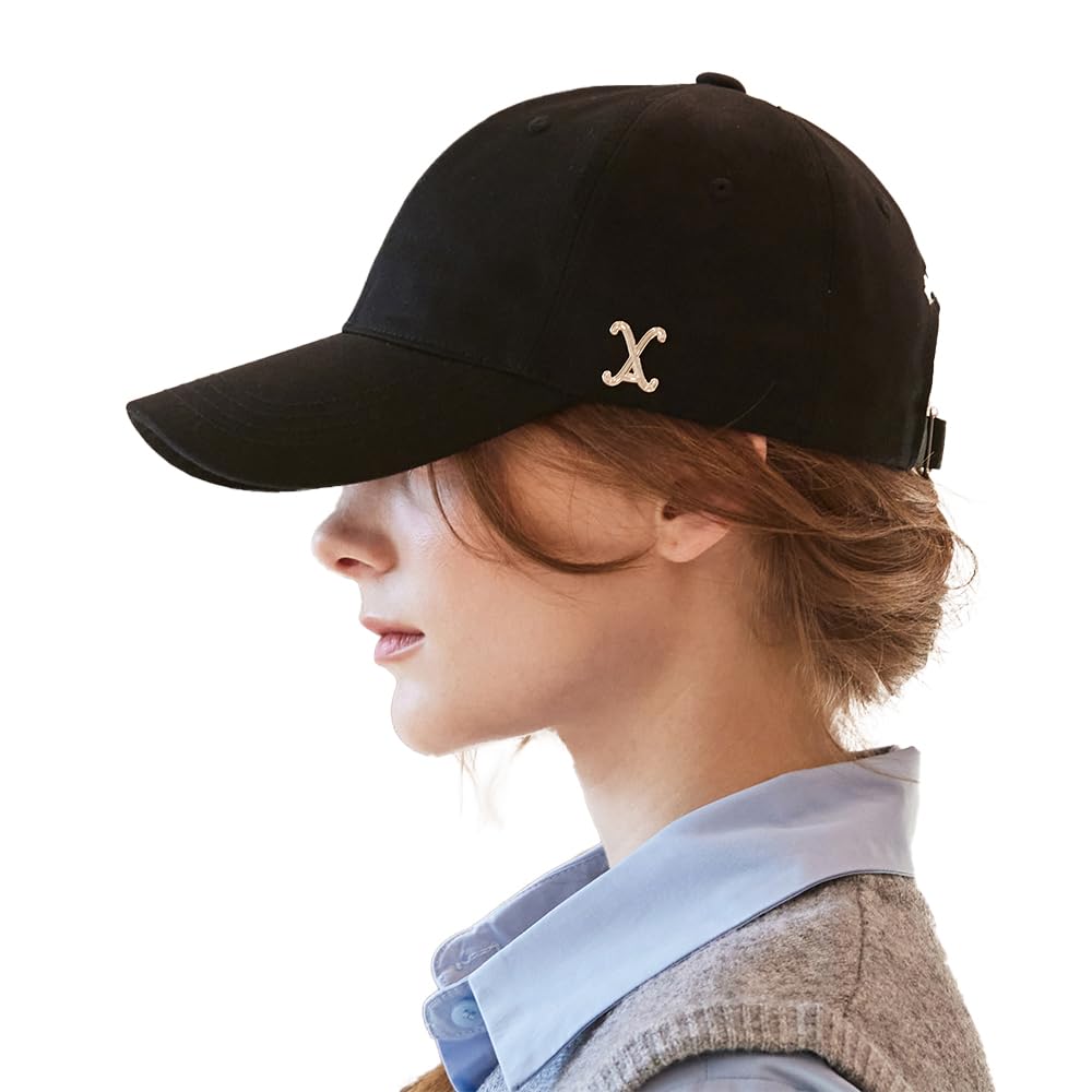 VA Curved Stud Ball Cap Black