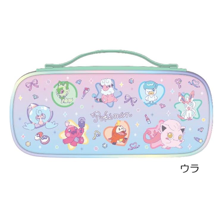 Showa Note Pencil Case with Mesh Pocket and Pencil Mint 987729003 Pokémon Holder, Green,