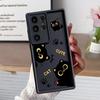 Case for Samsung Galaxy S26 Ultra S25 S21 S24 Plus S24Ultra S20FE S23 FE S25 Edge S22 Phone Cover Lovely Cartoon Black Cat