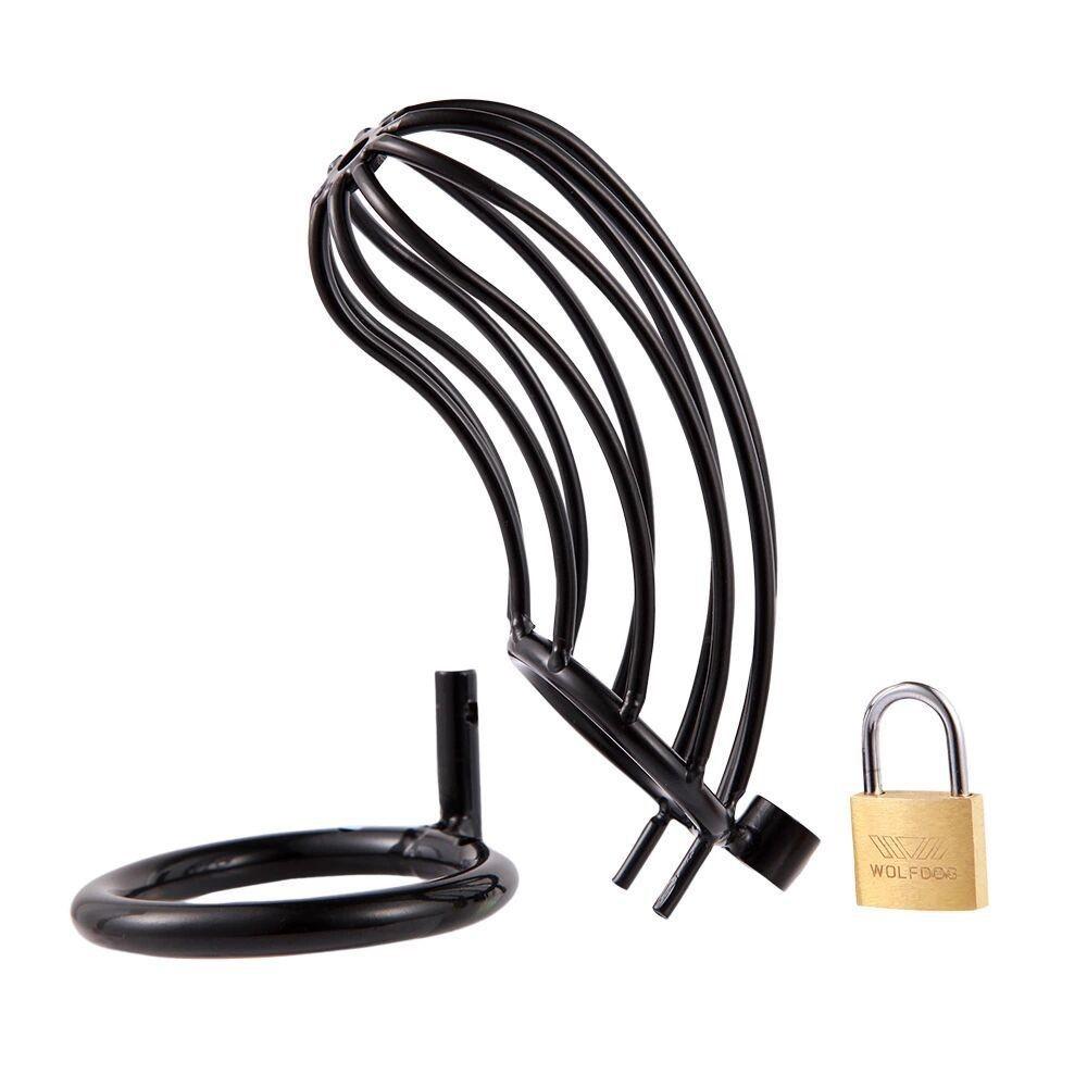 Sexuální hračka BDSM pro muže Zařízení cudnosti Zámek penisu Erotické otroctví Manžel Věrnost Big Metal Cock Cage Gay Varle