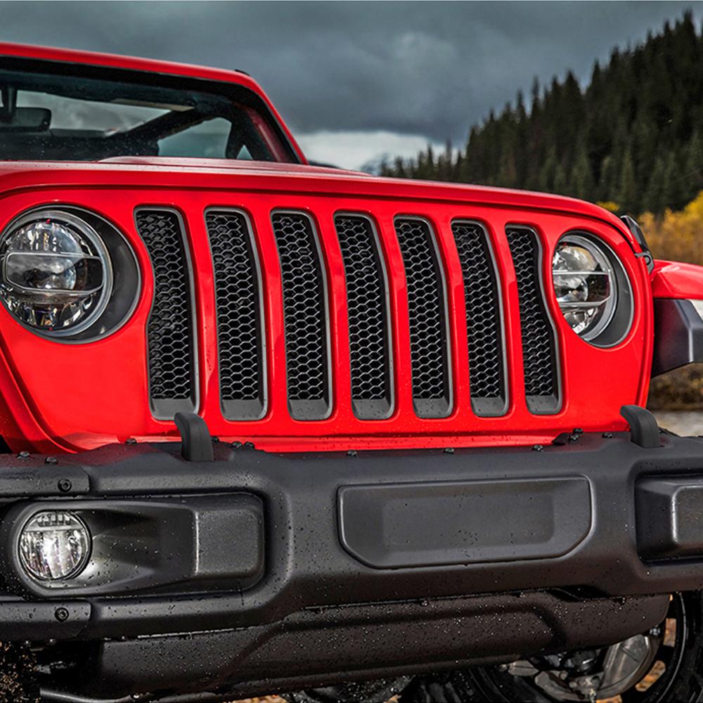 Car Front Bumper Tow Trailer Towing Bars Hook Protection Cover for Jeep Wrangler JK JL Gladiator JT 2007-2026 Exterior Accessory