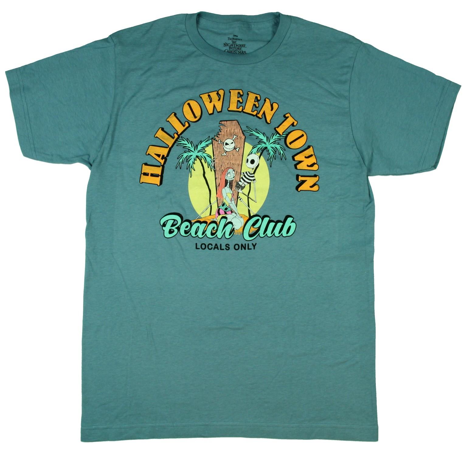 The Nightmare Before Christmas Men s Halloween Town Beach Club T-Shirt, XS S