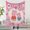 P-PeppaS-ES Blanket Throw Super Cosy Plush Living Room Sofa Couch Childish Birthday P-PigS Gifts