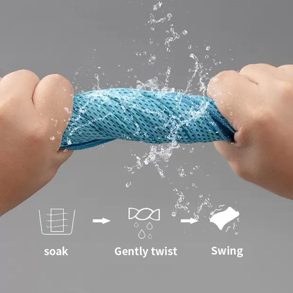 1PC 30 * 90cm toalha fria de silicone redonda, toalha de fibra ultrafina de secagem rápida, toalha de acessórios de praia, para esportes e fitness