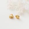 5pcs/lot 14K/18K Gold Plated Brass Love Heart Spacer Beads Handmade DIY Bracelet Jewelry Accessories Beaded Material Findings