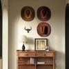 Retro European Countryside Foreign Trade Cross Border Bull Head Hook Decoration Cast Iron Wall Decoration Iron Art Metal Crafts