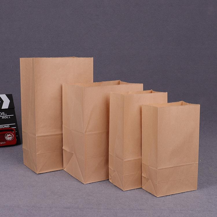 Sac Cadeau & Rangement en Papier Kraft Biodégradable – Emballage Épais pour Aliments & à Emporter