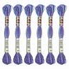 6 Skeins Embroidery Floss, Gradient Colors Polyester Embroidery Threads Bracelets String for Cross-Stitch Hand Embroidery