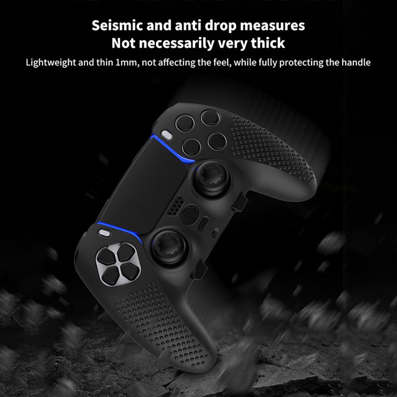 Silicone Protective Case Protector Shell For Ps5 Game Accessories Shockproof Anti-Drop Cover