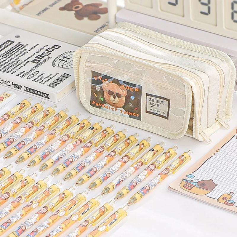 Pain Bag Pencil Case Large Capacity Student High Value Stationery Storage Box New Simple Pencil Case Storage Bag