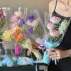 50 pezzi di buste per fiori con maniche a rosa singola, sacchetti per bouquet, in cellophane trasparente, involucri floreali per San Valentino