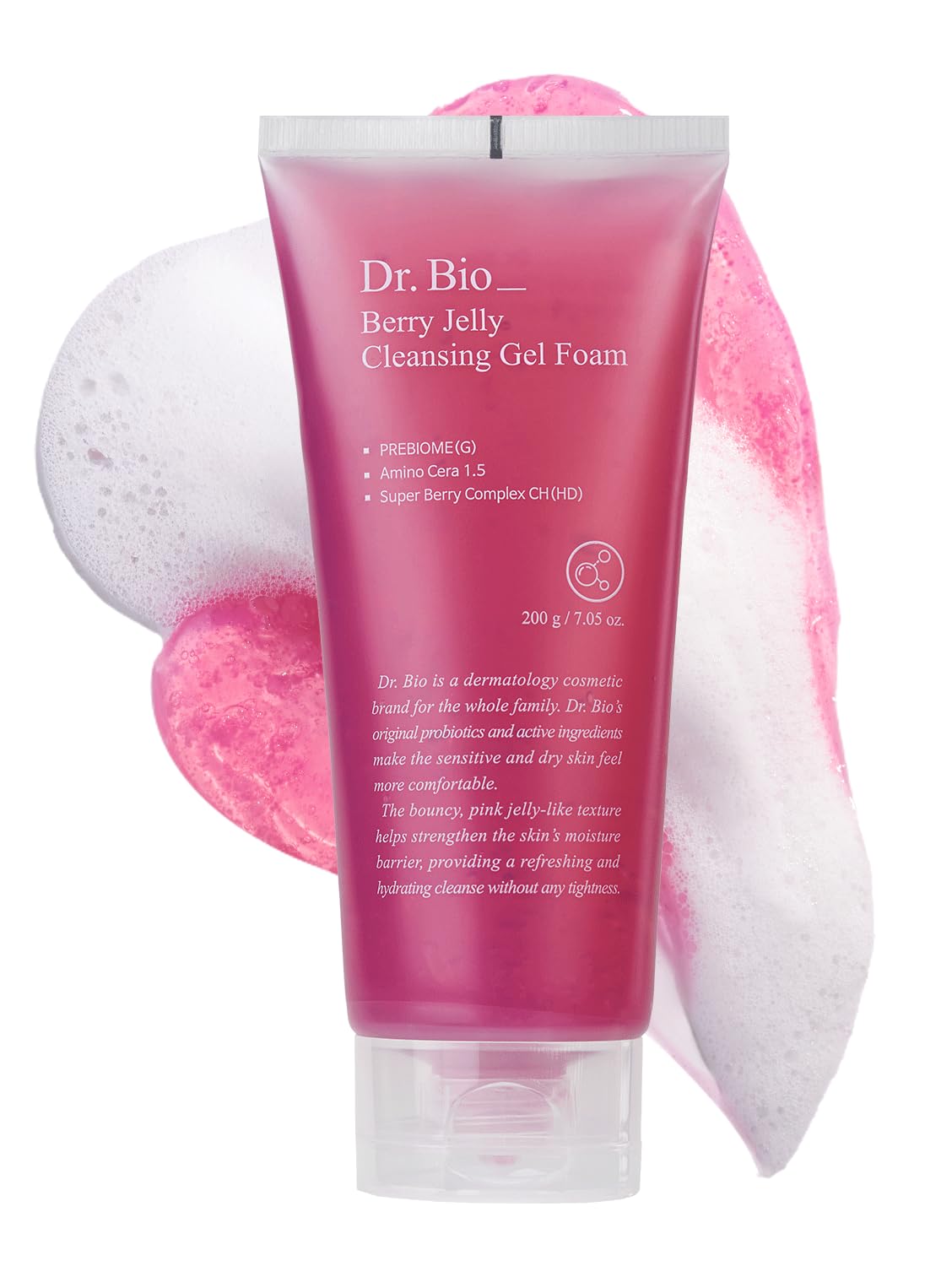 

[Official] Dr.Bio Berry Jelly Cleansing Gel Foam 200g Sensitive Skin, Low Irritation, Moisturizing, Lactobacillus, Makeup Remover, Facial Cleansing