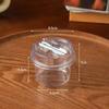 50pcs Round Pudding Cups, Disposable Party Cups with Lids and Spoons, Transparent Mousse Cake Boxes, Yogurt Cups Packaging Box