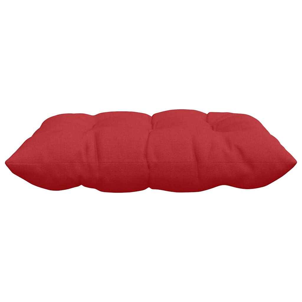 Seat Cushions 4 Pcs Red 40 X 40 X 6 Cm Fabric