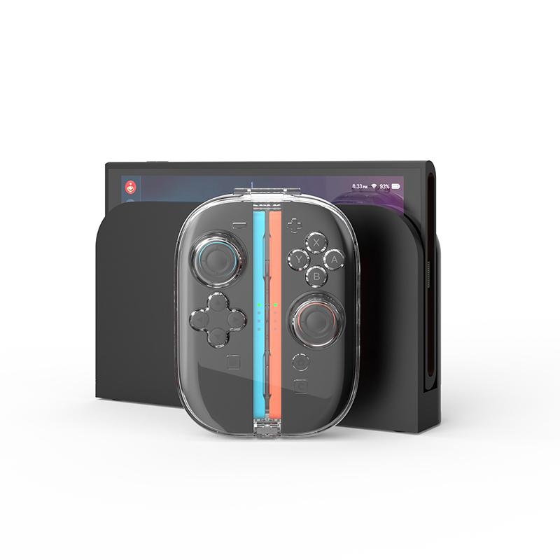 Estojo de Armazenamento Transparente Para Switch 2 Controles Joy-Cons Estojo Protetor Transparente À Prova de Poeira Para Switch 2 Caixa de Armazenamento de Cartões de Jogo