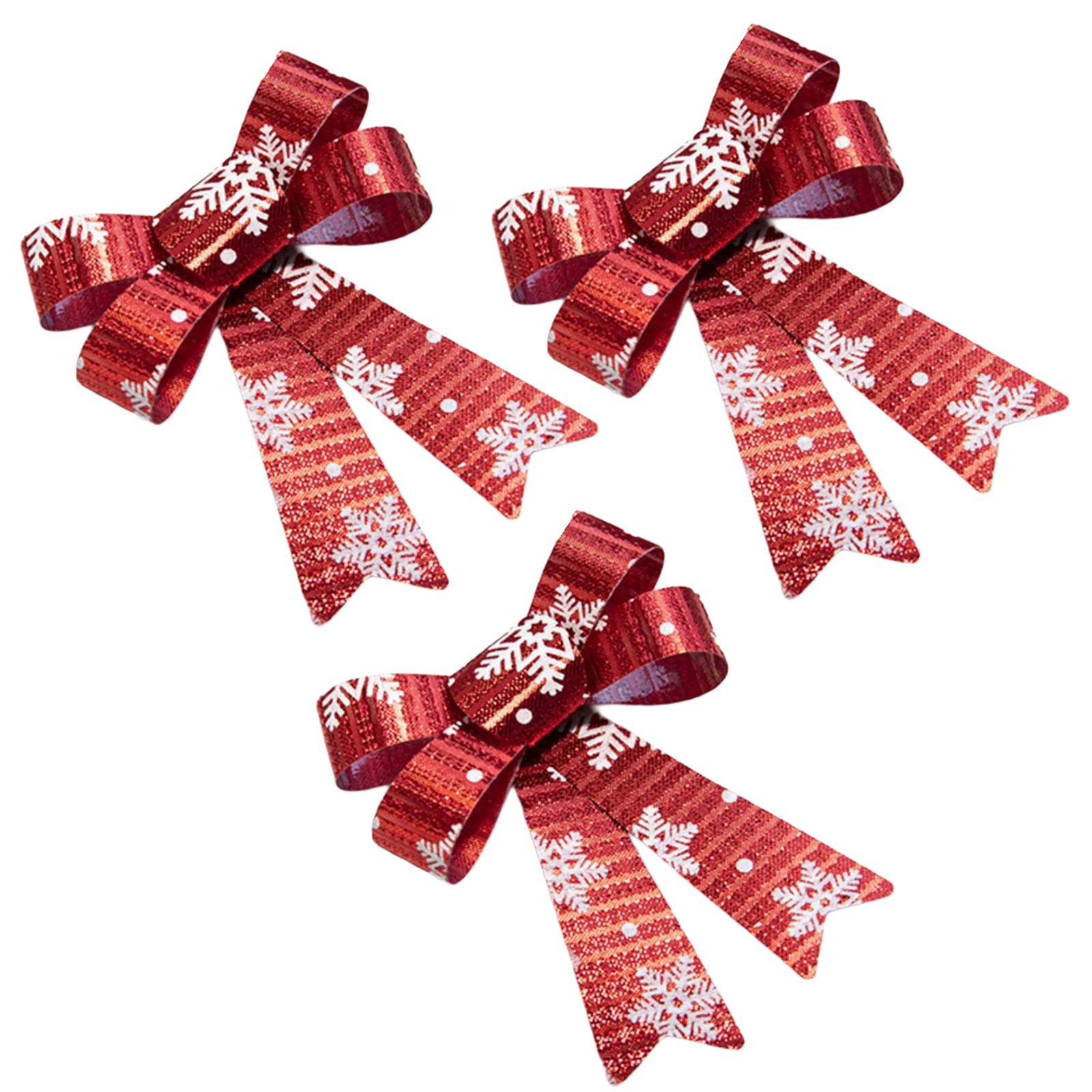 

Elegant Christmas Bowknot Decorations for Cabinets Vibranting Color Selection Party Decoration for Home Festivities