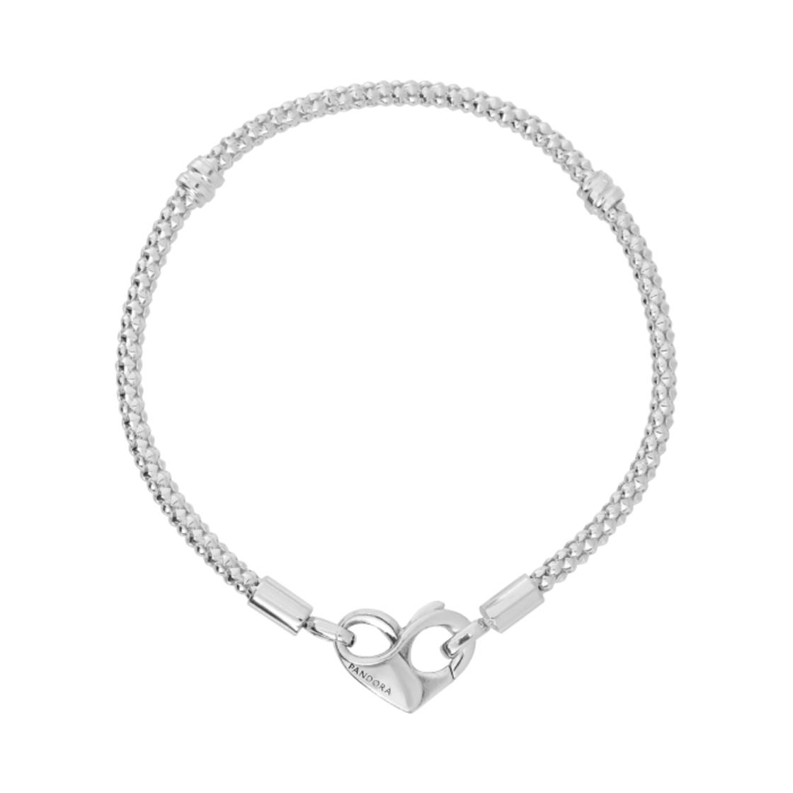 Pandora Moments Simple Casual Fashion 925 Silver Bracelet Women bracelet 592453C00 Box,19