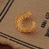 French Three-dimensional Feather Brooch for Women, Retro and Light Luxury Feather Brooch with A Niche Design Sense