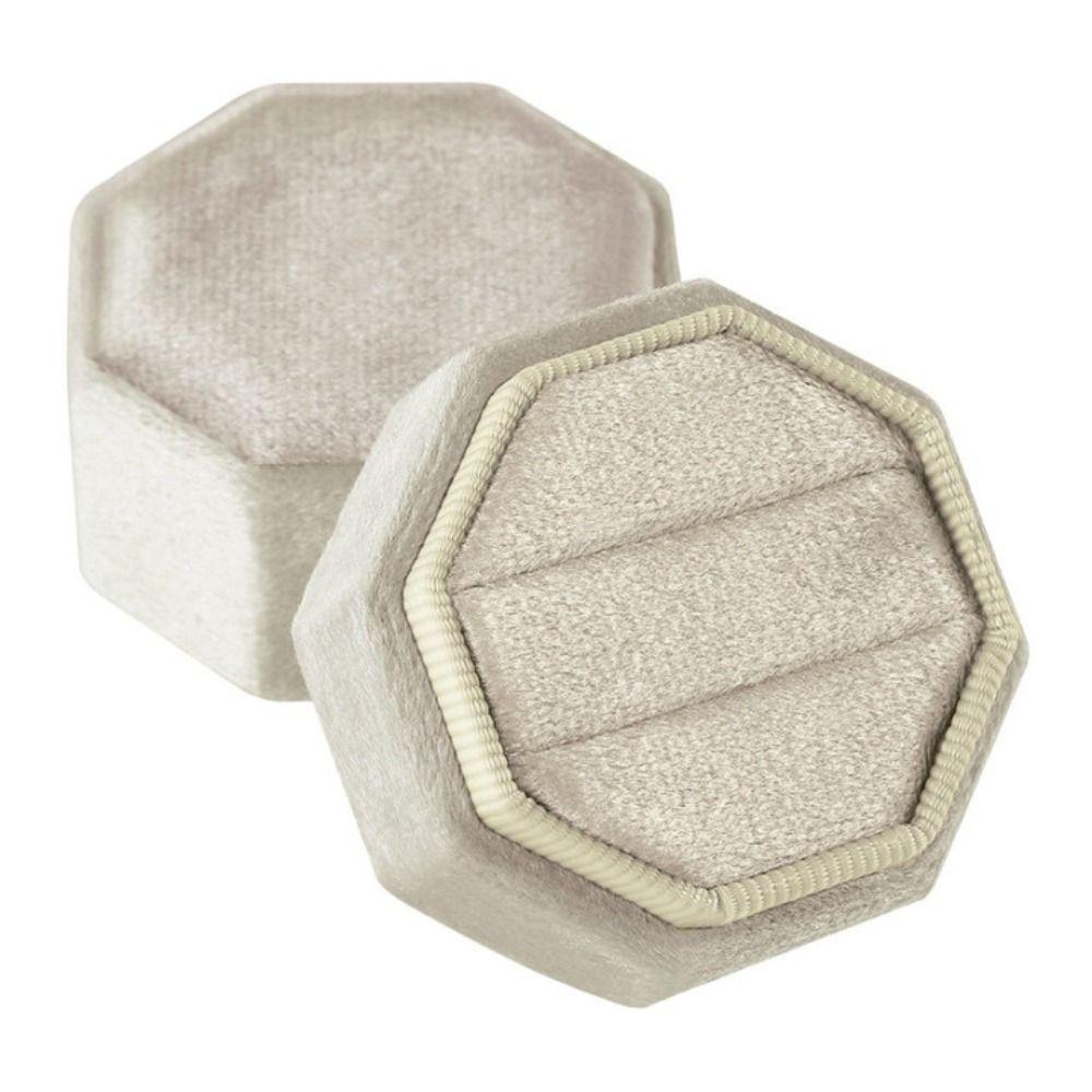 A Pair of Rings Ring Box Hexagon Gift Box New Jewelry Box  Anniversary