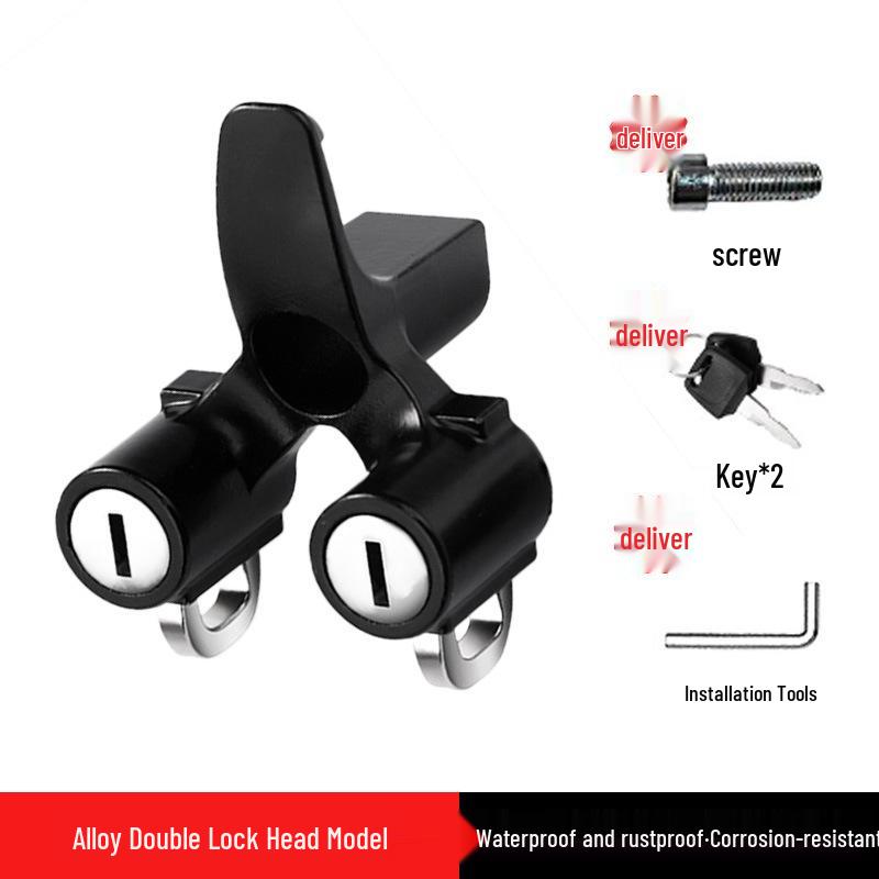 Electric Vehicle & Bicycle Anti-theft Helmet Hook Lock