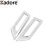 For Nissan Kicks 2016 2017 2018  Chrome Front Fog Light Lamp Cover Trim Head Foglight Foglamp Bezel Trims Car Accessories