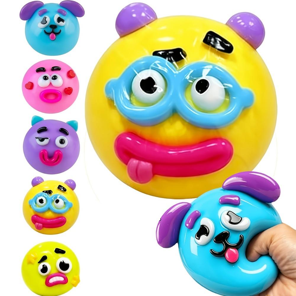 1 Cute Face Changing Pinch Music Set Can Freely Mix And Match Expressions Available In Pink Blue And Yellow Exquisite Gift