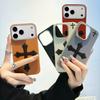 Applicable To iPhone18promax Mobile Phone Case Apple 161513111214 Plain Leather Pattern TPU Protective Case