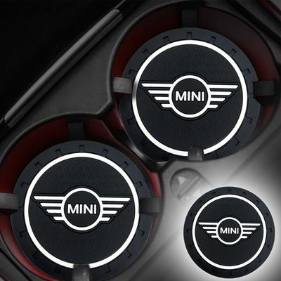 Car Cup Mat Anti-slip Bottle Holder Coasters Car Accessories For Cooper Fridge One S F56 R57 R58 R60 JCW Countryman Clubman