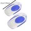 Silicone Heel Pads Plantar Fasciitis Man Heel Spur Silicone Gel Heel Cups Heel Pain Heel For Shoes Foot Silicone Foot Pad