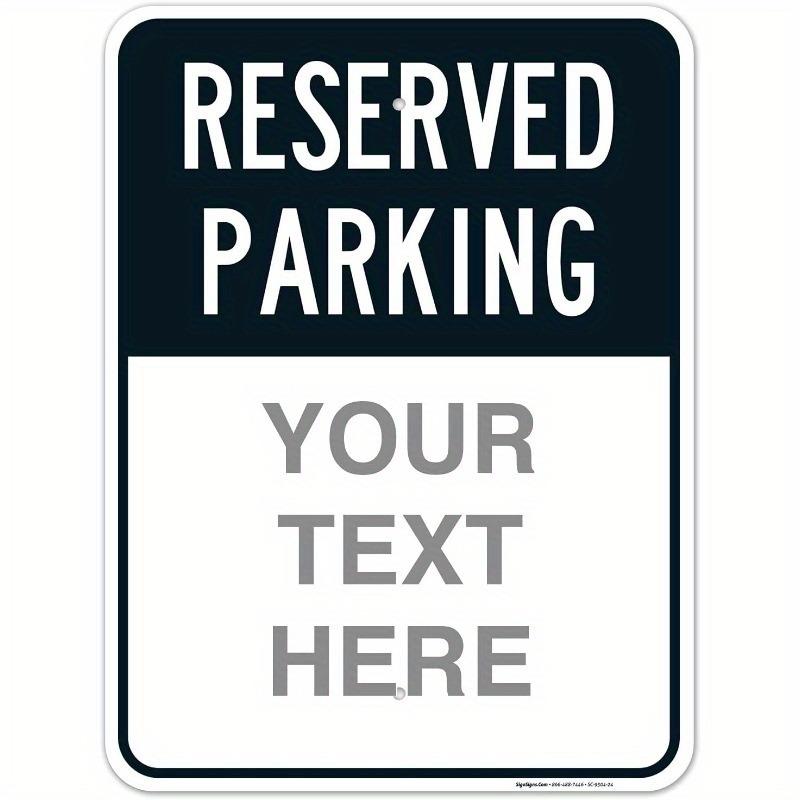 1pc 12"x18" SmartSign Custom Reserved Parking Sign | USA-Made 63 Mil Laminated Rustproof Aluminum | Add Logo/Text, Reflective Op