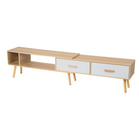 78" TV Stand, Retractable TV Cabinet