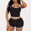 Sexy Halter Pajama Women's Summer Lace Sleeveless Shorts and Home Wear Two-piece Set