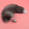 Small Metal Dog Tail Butt Plug Real Fur Back Court Tail Anal Bolt Fox Butt Plug Adult Alternative Sex Product