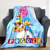 Coperta in Flanella con Stampa Cartone Animato Pocoyo Alta Qualità Calda Confortevole Coperta per Tutte le Stagioni Perfetta per Regali Decorazioni per la Casa