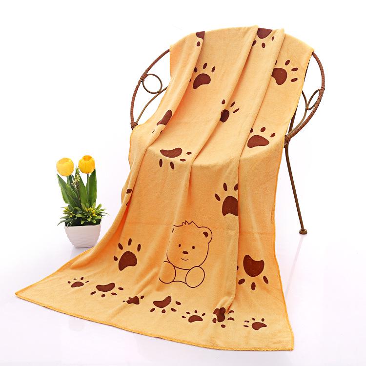 Gaoyang Cartoon Quick-Dry Children's Bath Towel, Water-Absorbent, 70x140cm, Adult & Beach Use