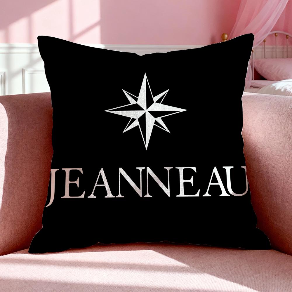 Brand JJeanneau Cushion Cover Breathable Linen Pillowcase Summer Odorless EcoFriendly Invisible Zipper Washable