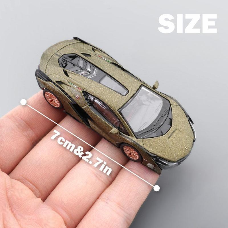 Simulation 1/64 Lambor SianFKP37 Supersport Car Model Diecast Toy Vehicle Children Gift Collection Miniature Voiture