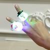 Colorful Glow In The Dark Christmas Cartoon Soft Rubber Rings For Kids Parties