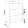 817379 vidaXL Buffet Sonoma gris 69,5x32,5x90 cm Bois d'ingénierie