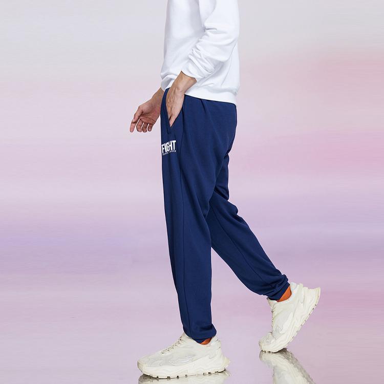 Anta Loose Cuffed Sports Pants Men Bottoms Blue 952147791-1