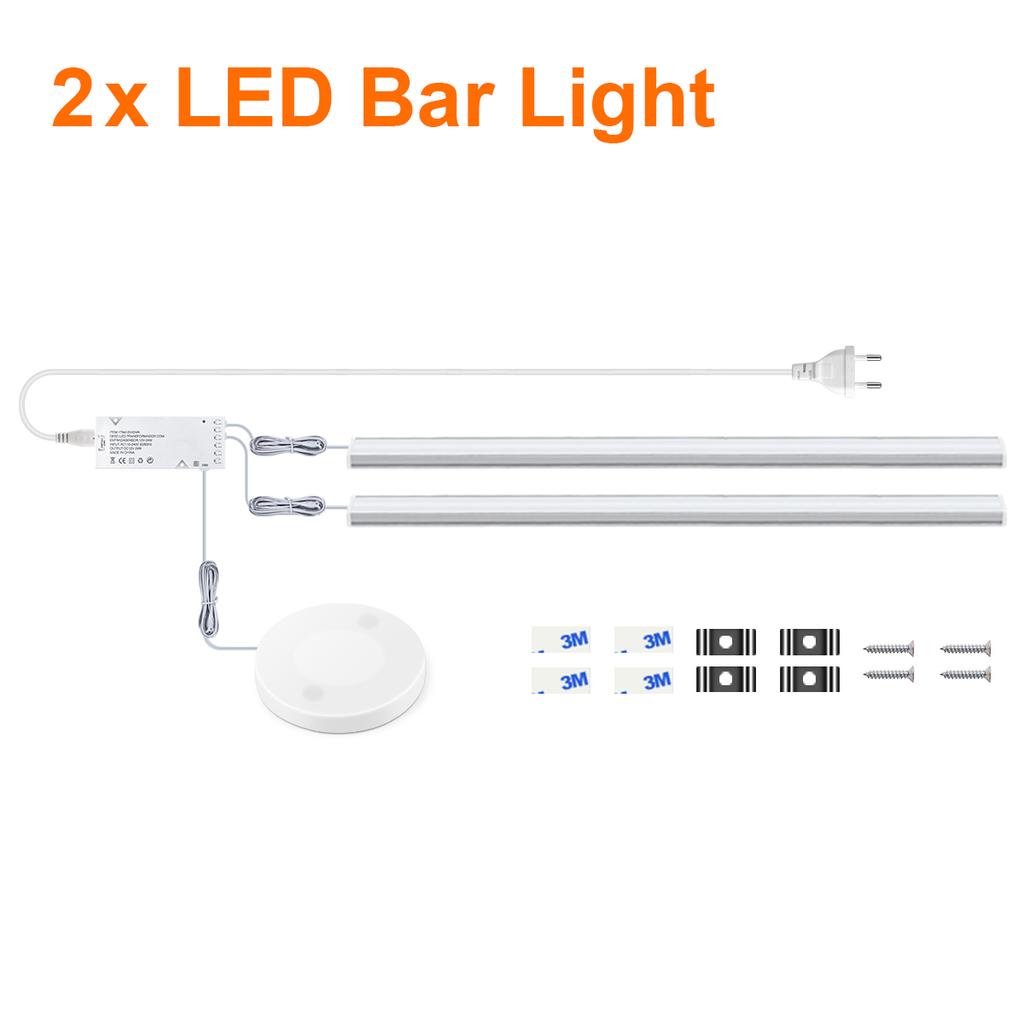 Led Tube Light With 220V To 12V Power Supply EU Penetrate Touch Switch Hand Sweep Sensor Room Lights For Home Bedroom Kitchen